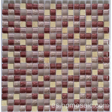 HPS005 Pink Random Color Crystal Mosaic Mosaico